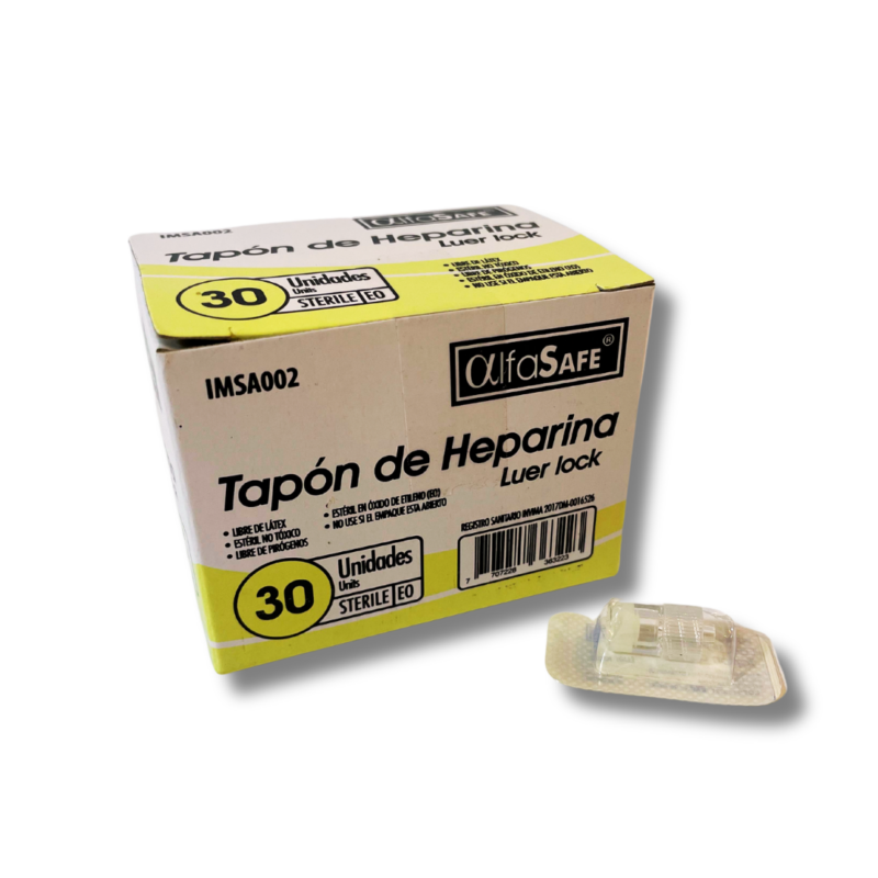 TAPON HEPARINIZADO CAJA X 30